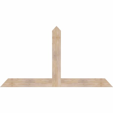 Ekena Millwork Portland Smooth Timber Gable Bracket, Douglas Fir, 72"W x 39"H x 1 1/2"D x 5 1/2"F, 13/12 Pitch GBW072X39X0206POR00SDF